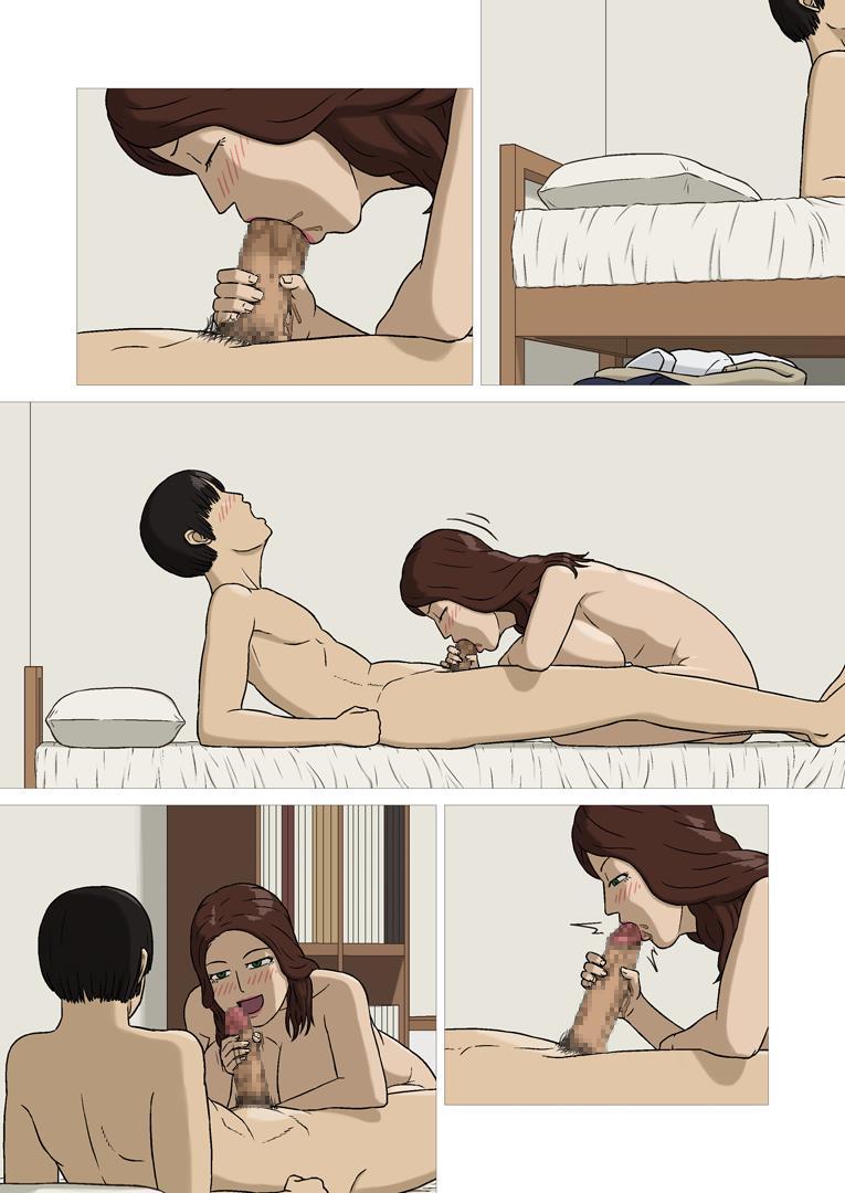 Sexy MILF is seducing her son while hubby is away at work Hentai Comic