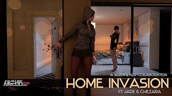 3DZen & HZR - Home Invasion 3D Porn Comic
